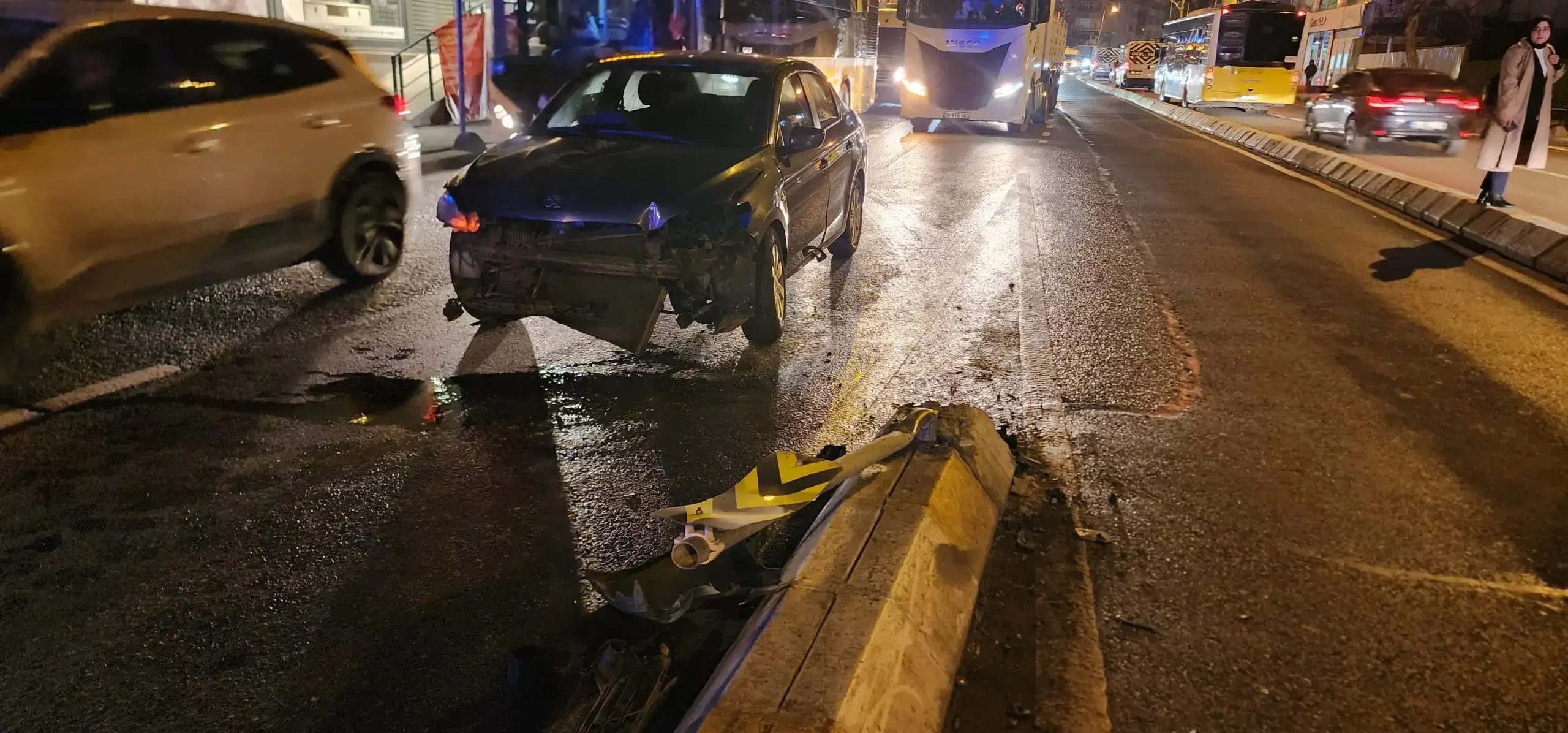 Sancaktepe’de Ankara Caddesi’nden İnönü Caddesi’ne geçiş noktasında yapılan yeni yol