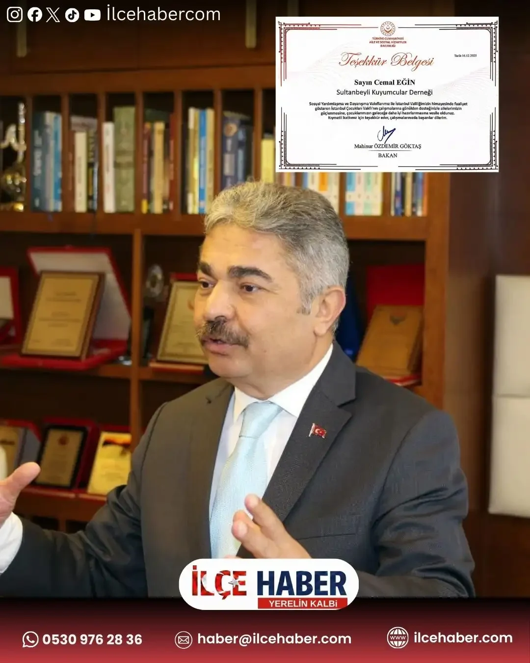 Sultanbeyli Kuyumcular Derneği tarafından, ihtiyaç sahibi çocuklara yönelik yapılan nakdi