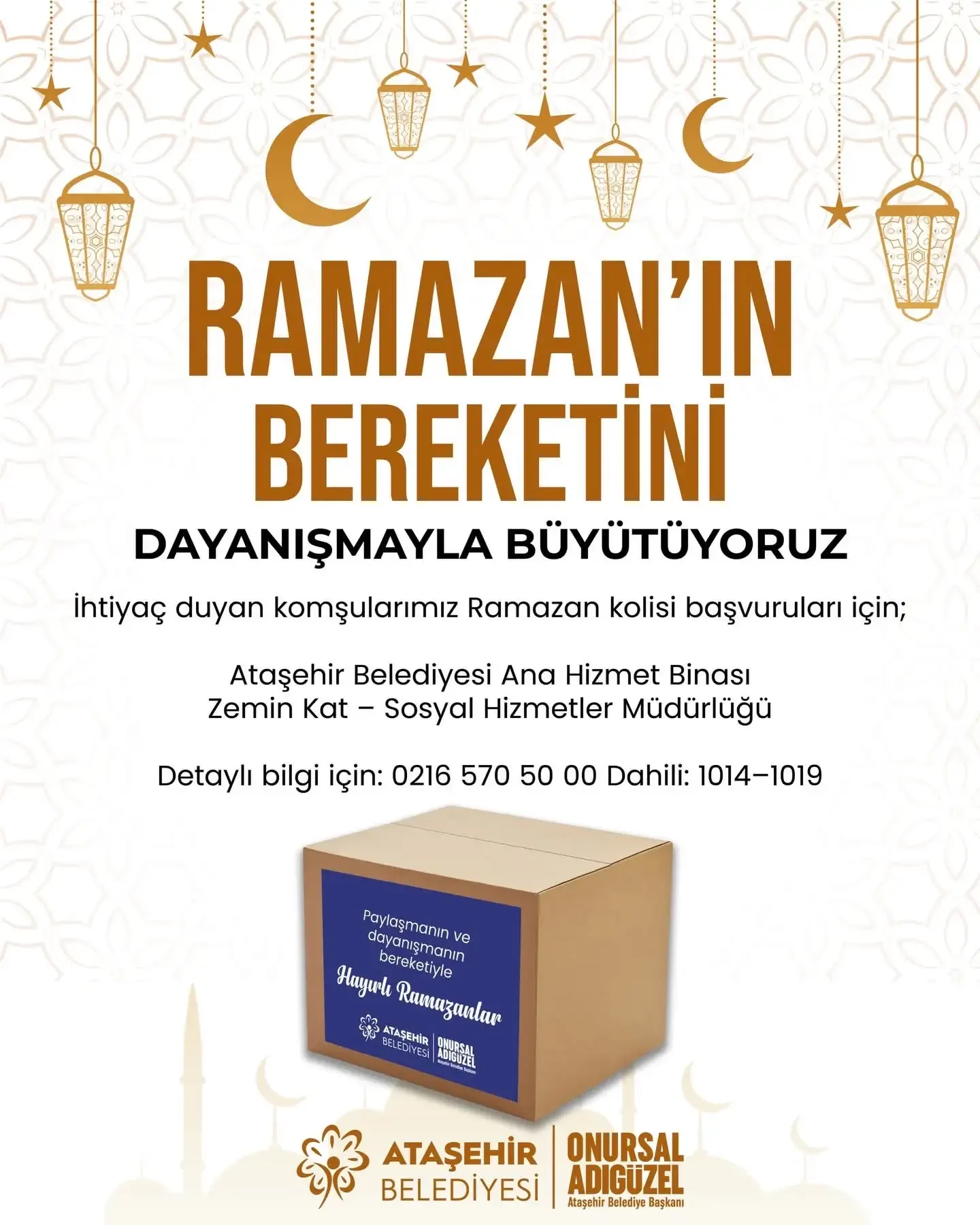 Ataşehir’de Ramazan Kolisi Başvuruları Başladı