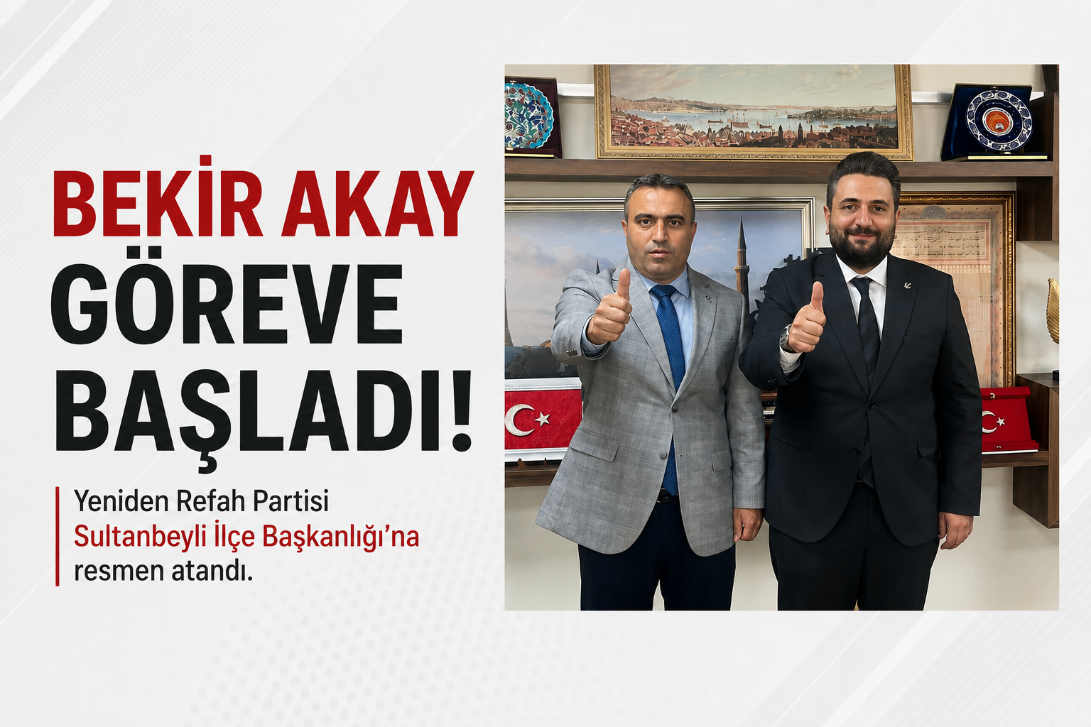 Genel Başkan Dr. Fatih Erbakan ile İstanbul İl Başkanı Yunus