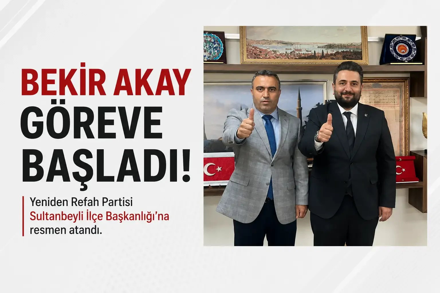 Genel Başkan Dr. Fatih Erbakan ile İstanbul İl Başkanı Yunus