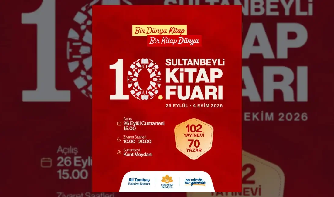 10. Sultanbeyli Kitap Fuarı 26 Eylül - 4 Ekim tarihleri