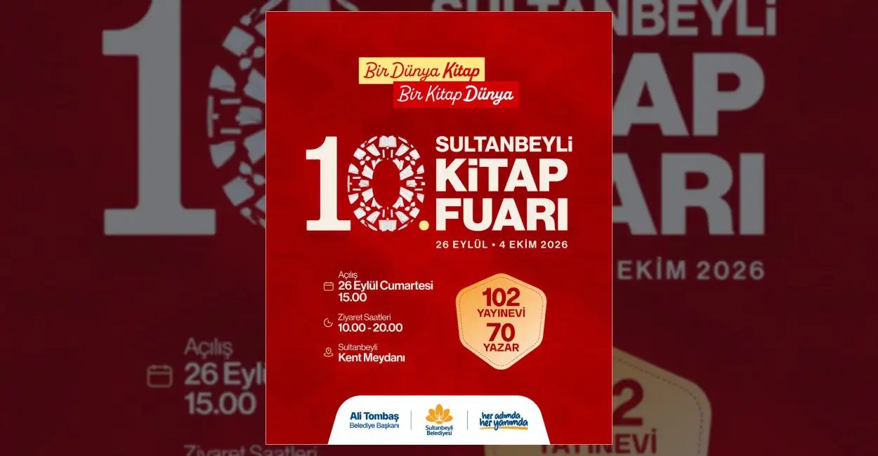 10. Sultanbeyli Kitap Fuarı 26 Eylül - 4 Ekim tarihleri
