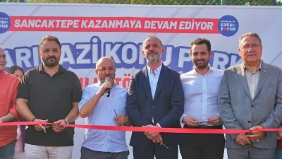 Sancaktepe'de Sarıgazi Korupark açıldı. 13 bin m² alanda spor sahaları,
