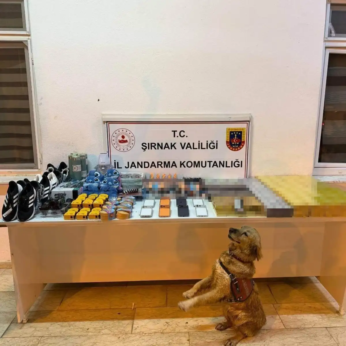Şırnak'ta düzenlenen kaçakçılık operasyonunda ayakkabı, termos, oyuncak, telefon ve sigara