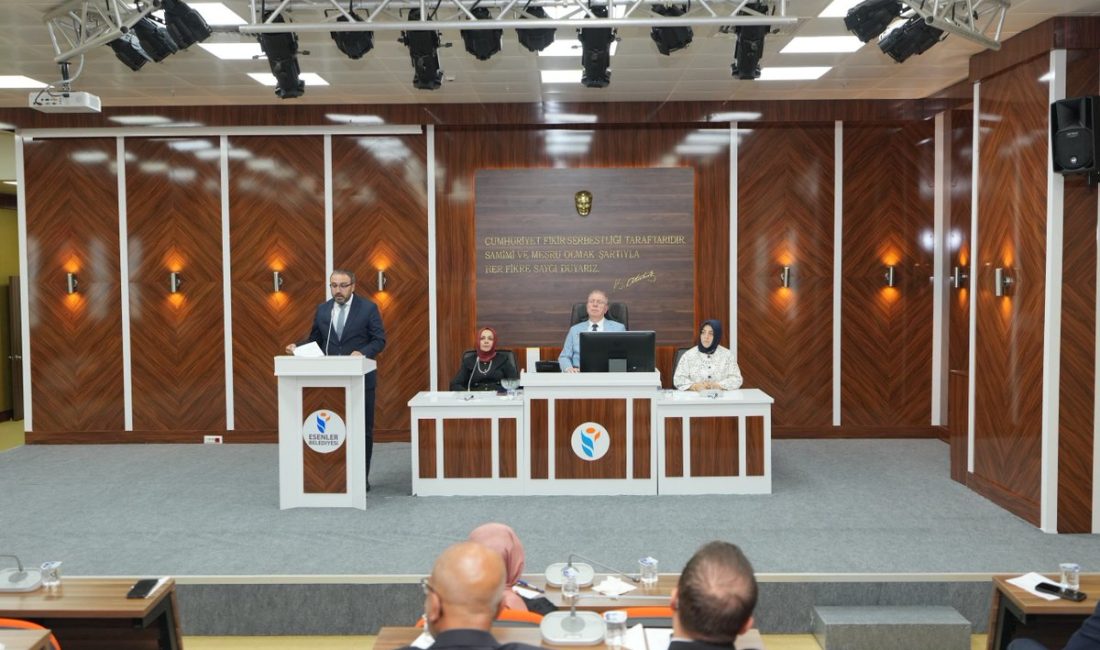 Esenler Belediye Meclisi, Eylül ayı toplantılarının birinci birleşimini gerçekleştirerek gündem