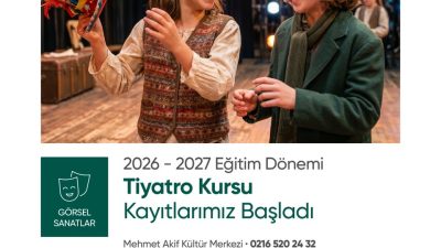 Ümraniye Belediyesi, 2026-2027 eğitim dönemi için tiyatro, drama ve resim