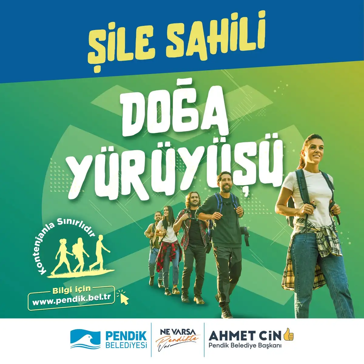 Pendik Belediyesi tarafından düzenlenen Şile Sahili Doğa Yürüyüşü için kayıt