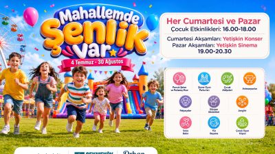 Çekmeköy Belediyesi’nin Mahallemde Şenlik Var etkinliği başladı. Yaz boyunca mahallelerde