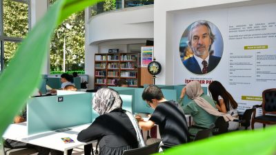 Esenyurt Belediyesi tarafından Akçaburgaz Mahallesi'nde hizmete açılan İskender Pala Kütüphanesi,