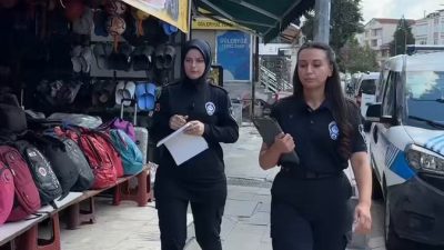 Pendik Belediyesi zabıta ekipleri, yeni eğitim öğretim yılı öncesinde ilçe