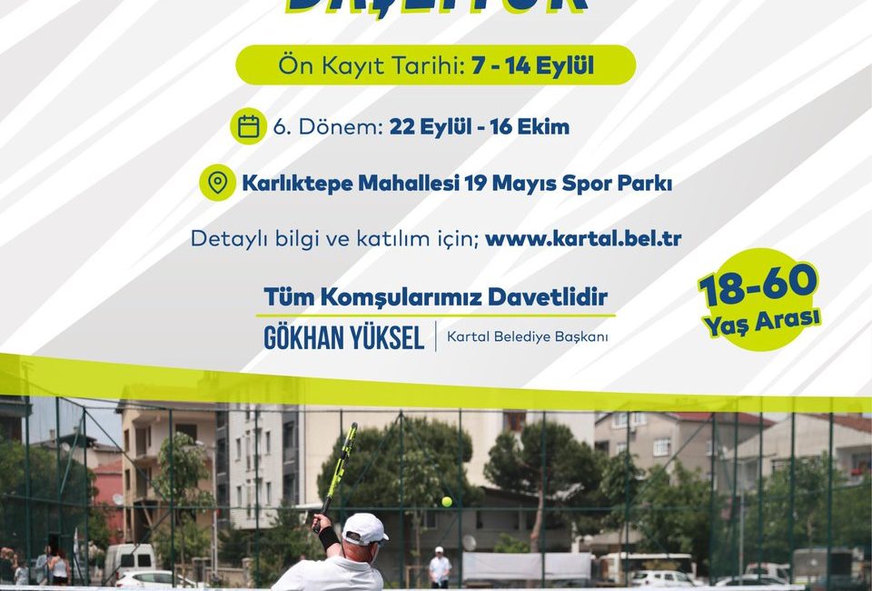 Kartal Belediyesi, Karlıktepe Mahallesi 19 Mayıs Spor Parkı'nda 18 yaş