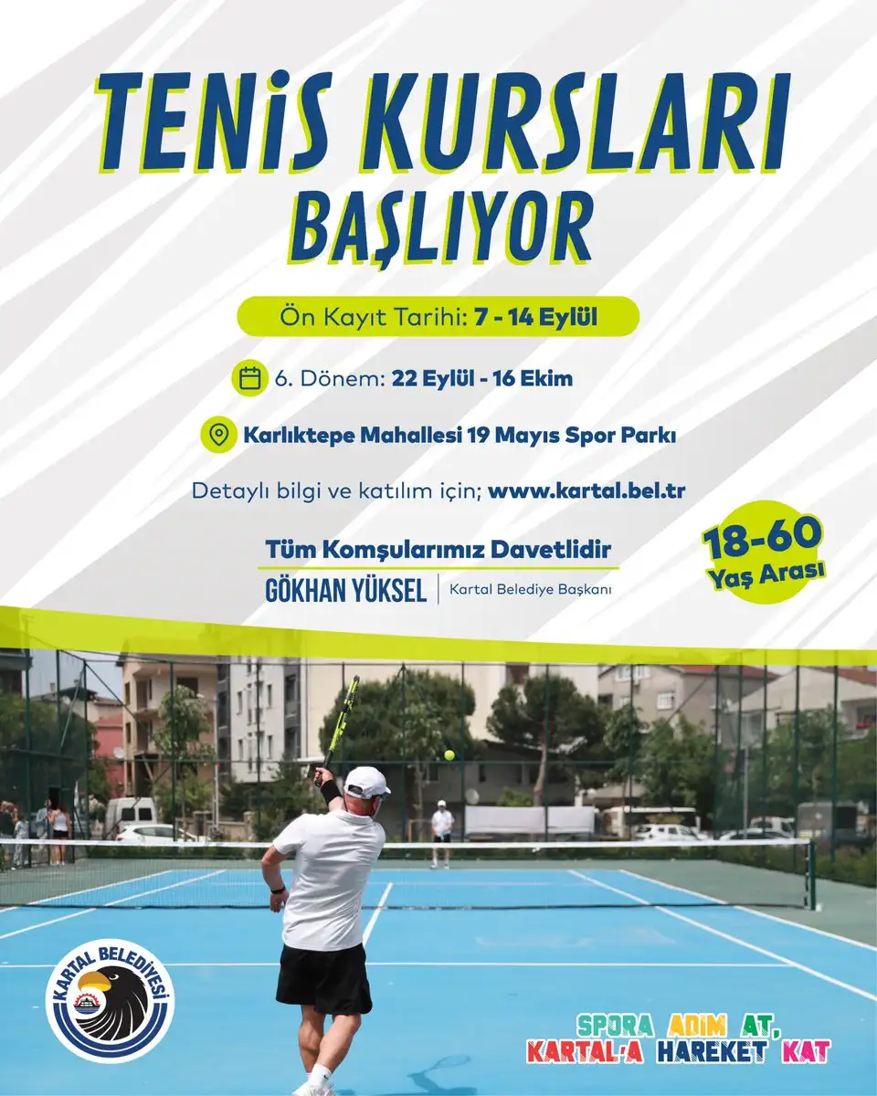 Kartal Belediyesi, Karlıktepe Mahallesi 19 Mayıs Spor Parkı'nda 18 yaş