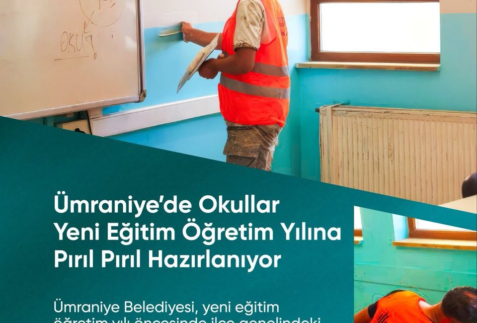 Ümraniye Belediyesi, yeni eğitim ve öğretim yılı öncesinde ilçedeki okullarda