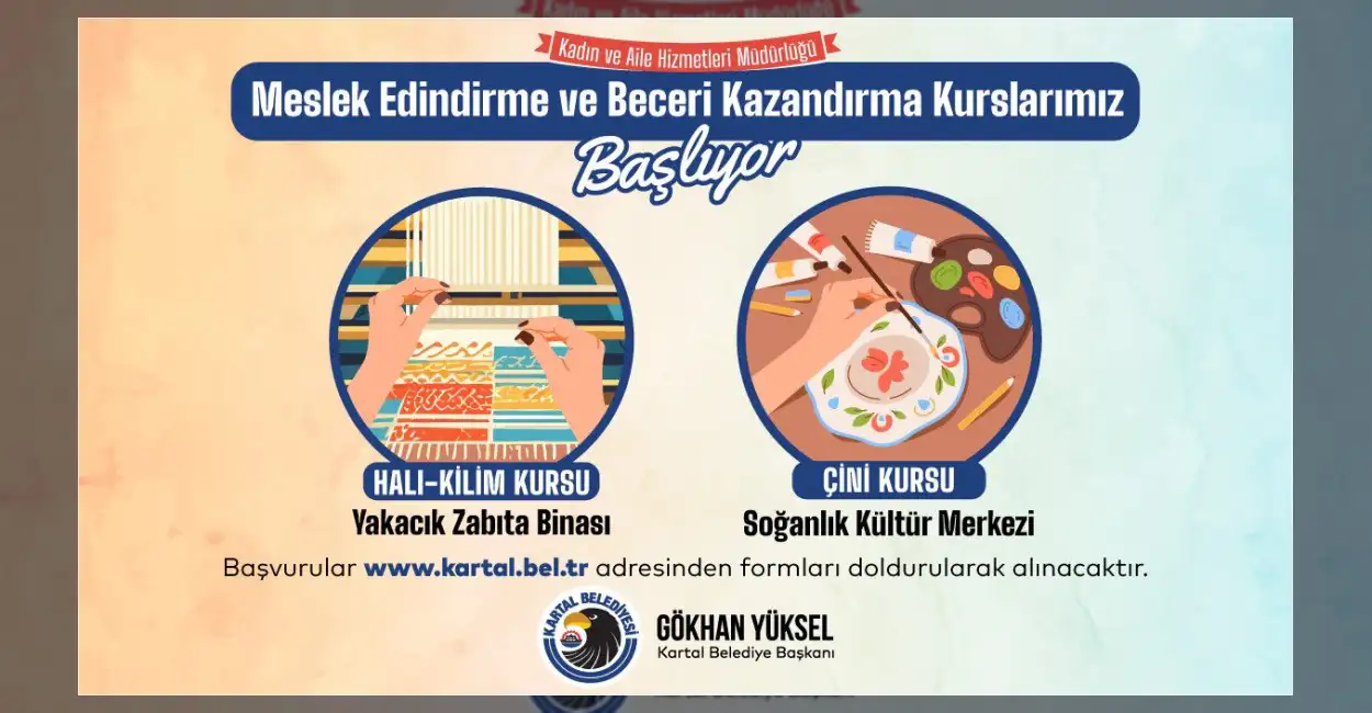 Kartal Belediyesi Kadın ve Aile Hizmetleri Müdürlüğü tarafından düzenlenen yeni