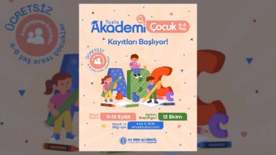 Tuzla Belediyesi 2026-2027 eğitim öğretim yılı Tuzla Akademi çocuk kayıtlarının