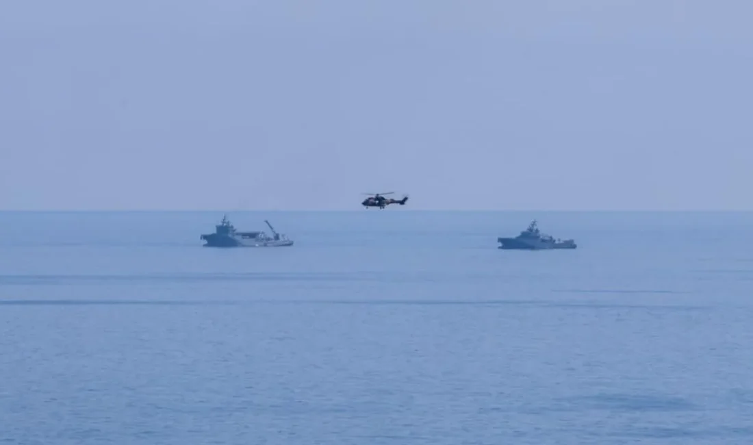 KKTC'de Girne açıklarında alabora olan Filo Jet'in enkazına 550 metrede