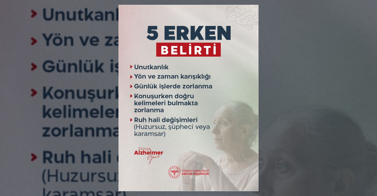 Alzheimer hastalığının 5 erken belirtisi açıklandı