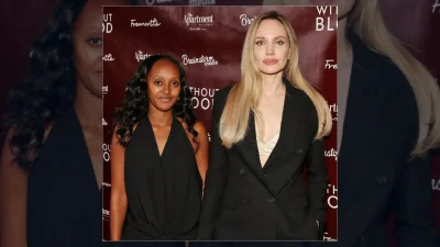 Dünyaca ünlü yıldız Angelina Jolie, kızı Zahara ile birlikte katıldığı