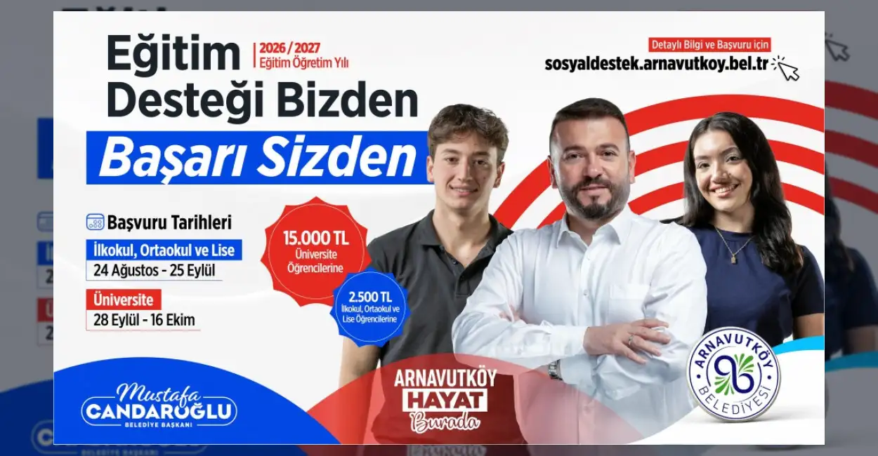Arnavutköy Belediyesi’nden Öğrencilere Geniş Kapsamlı Burs Desteği