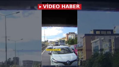 Pendik D-100 Karayolu üzerinde diğer sürücüleri tehlikeye düşüren ve makas
