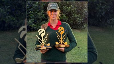 Hülya Avşar'ın kızı Zehra Çilingiroğlu, katıldığı golf turnuvasında ikinci olma
