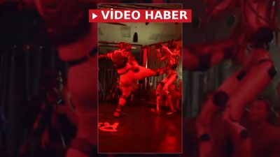 İnsan ve robotun karşı karşıya geldiği heyecan dolu boks maçında