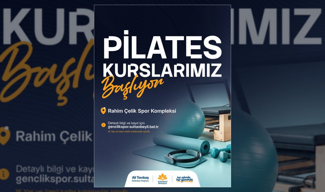 Sultanbeyli Belediyesi tarafından kadınlara yönelik düzenlenen pilates kursları için kayıt