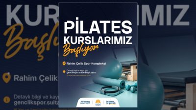 Sultanbeyli Belediyesi tarafından kadınlara yönelik düzenlenen pilates kursları için kayıt