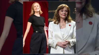ABD'li ünlü oyuncular Susan Sarandon ve Hannah Einbinder, BM Genel