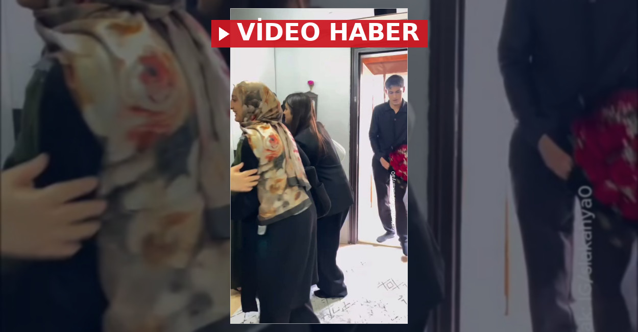 Bir genç kızın sevgilisinin kendisini istemeye geldiği özel anları sosyal