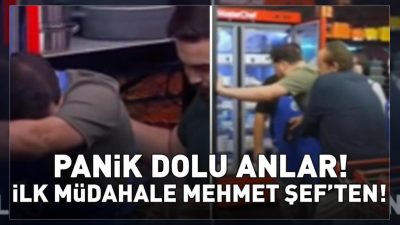MasterChef yarışmasında boğazına yemek kaçan Emre, Mehmet Yalçınkaya'nın Heimlich manevrası