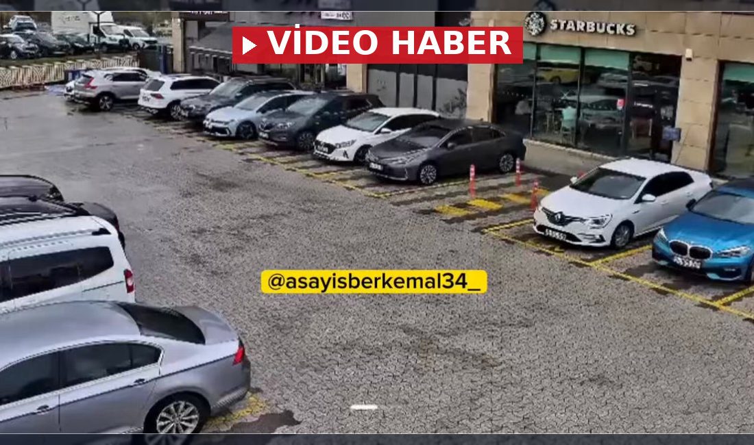 Çekmeköy'de kontrolden çıkan bir cip, park halindeki otomobile çarptıktan sonra