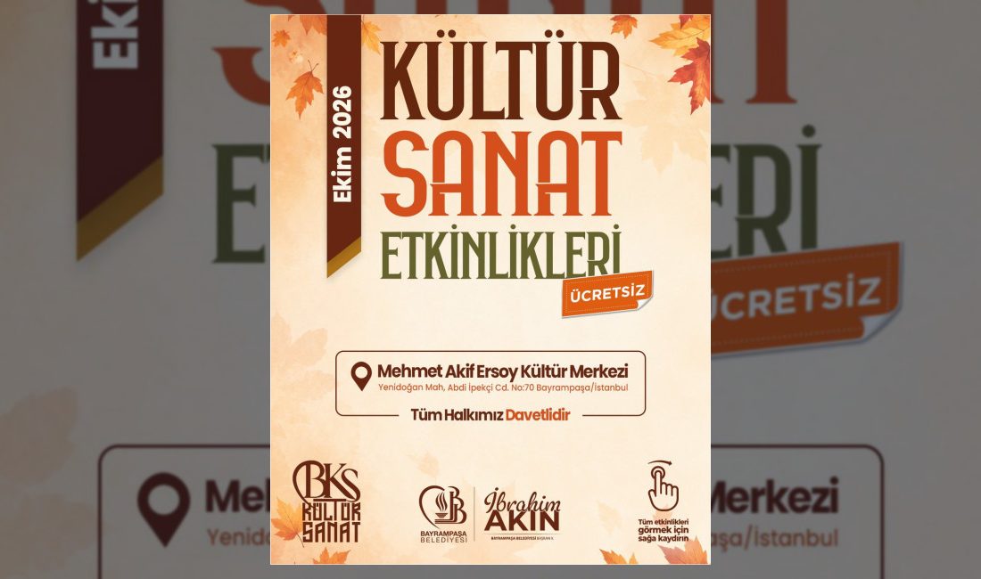 Bayrampaşa Belediyesi, ekim ayında tiyatro, gösteri ve eğlence dolu etkinliklerle