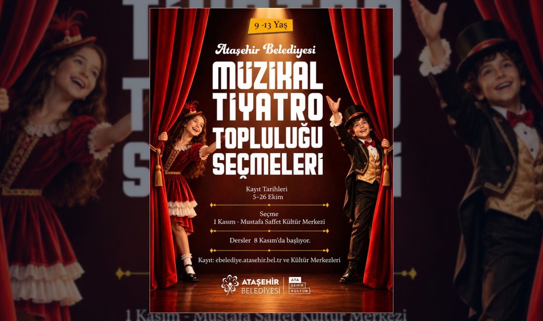 Ataşehir Belediyesi Müzikal Tiyatro Topluluğu, 9-13 yaş arası çocukları müzik,