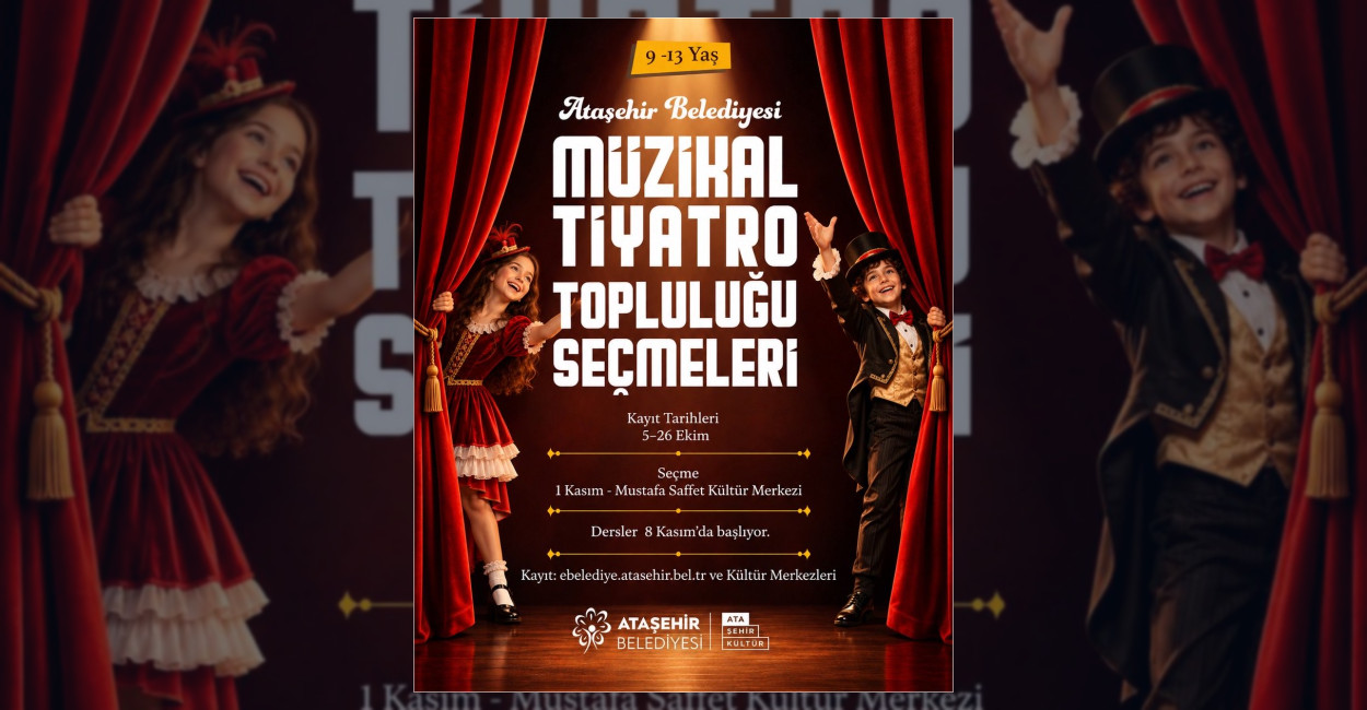Ataşehir Belediyesi Müzikal Tiyatro Topluluğu, 9-13 yaş arası çocukları müzik,