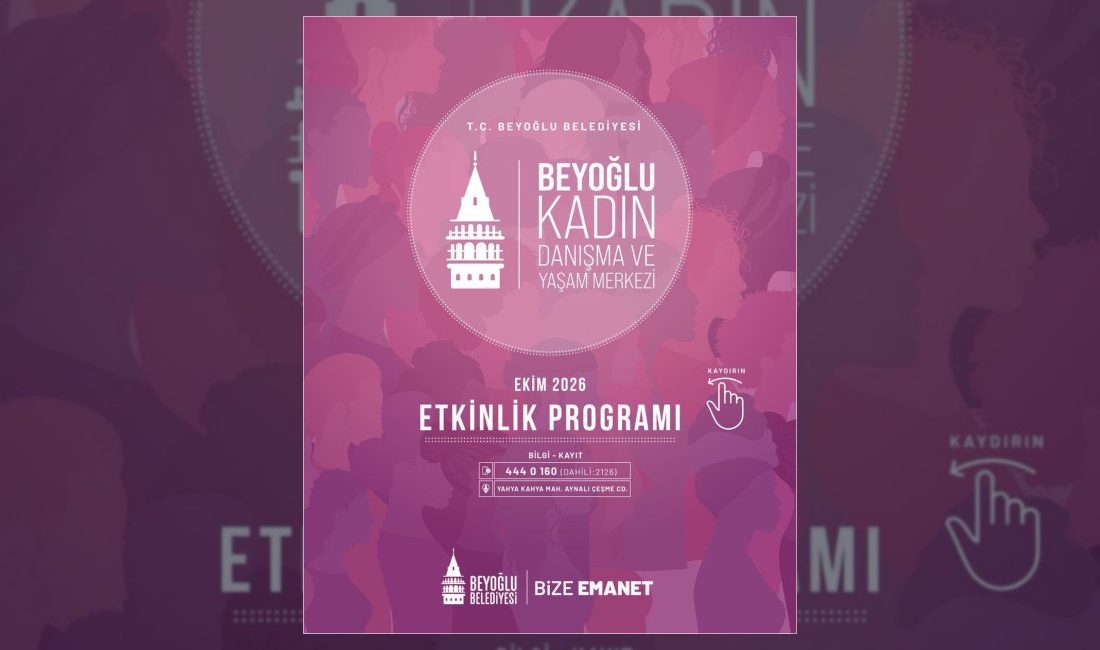 Beyoğlu Belediyesi Kadın Danışma ve Yaşam Merkezi, Ekim ayı boyunca