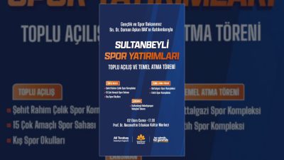 Sultanbeyli Belediyesi, gençliği ve sporu desteklemek amacıyla yeni yatırımların toplu