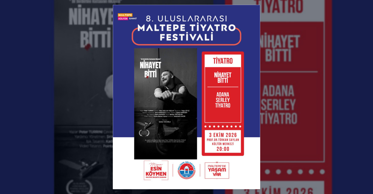 8. Uluslararası Maltepe Tiyatro Festivali'nde Adana Serlev Tiyatro ekibi, varoluşsal