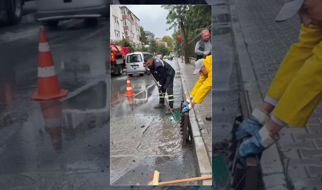 Bakırköy Belediyesi, ilçede etkili olan sağanak yağışın olumsuz etkilerini önlemek