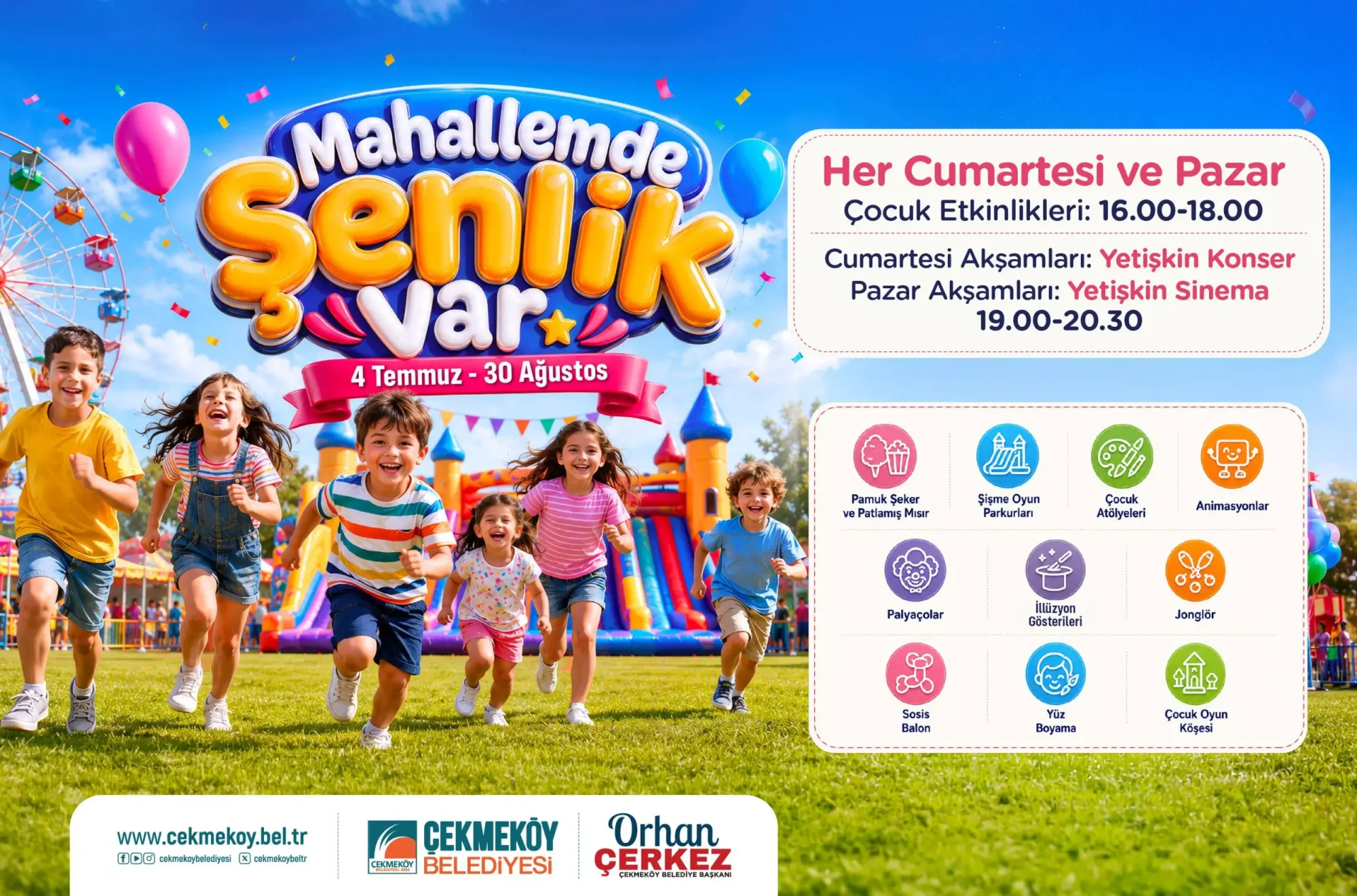 Çekmeköy’de ‘Mahallemde Şenlik Var’ başladı