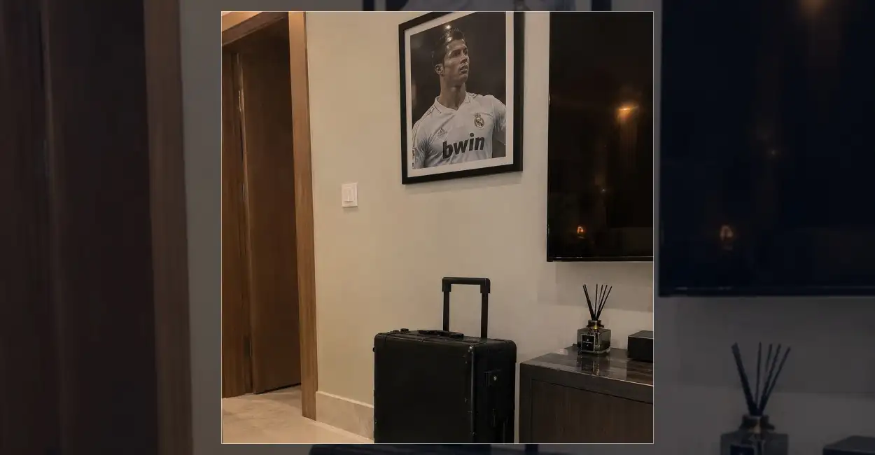 Dünyaca ünlü futbolcu Cristiano Ronaldo'nun evinde yer alan Real Madrid