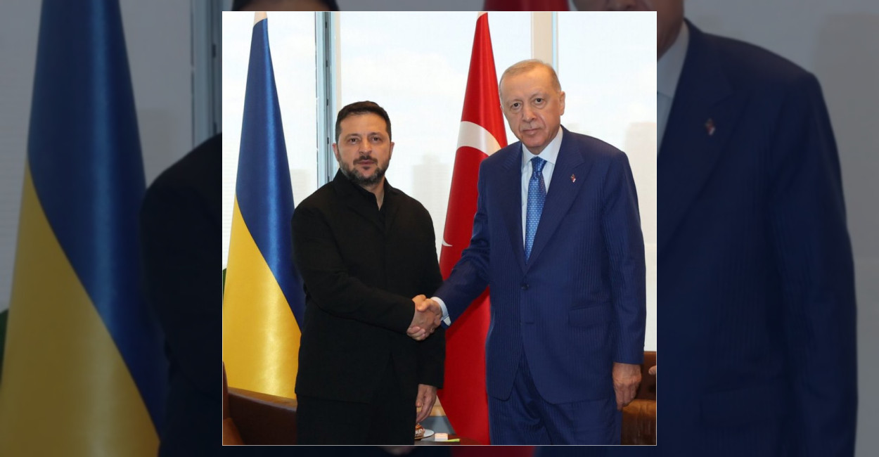 Cumhurbaşkanı Erdoğan Ukrayna Devlet Başkanı ile Görüştü
