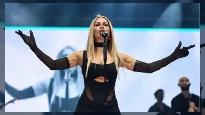 Denizli'de düzenlenen 28. Uluslararası Elma, Tarım ve Kültür Festivali'nin finalinde