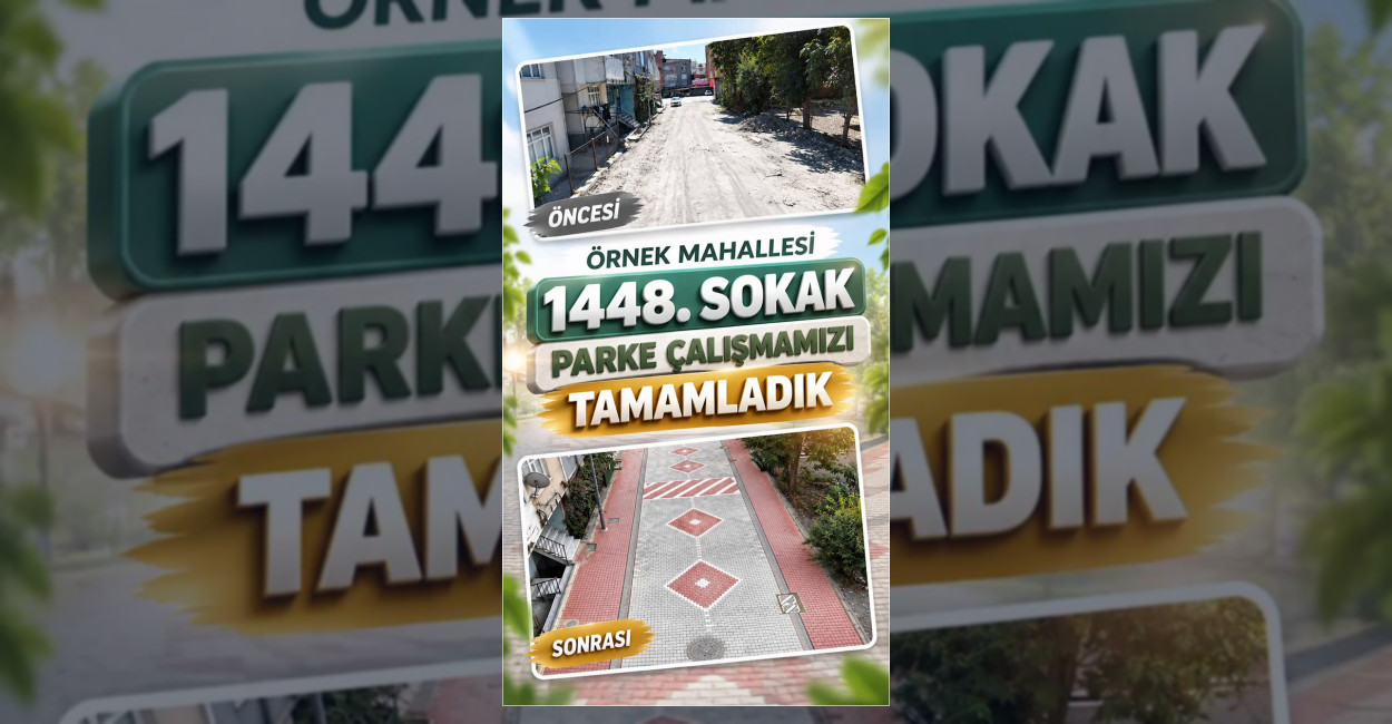 Esenyurt’ta Sokak Yoluna Parke Döşendi