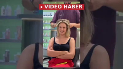 Ünlü oyuncu Farah Zeynep Abdullah'ın kuaförü Recep Özyurt tarafından paylaşılan