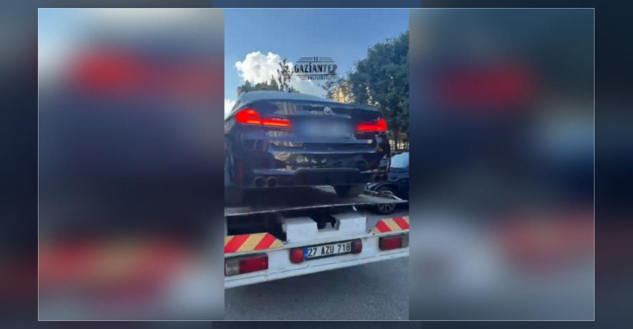 Gaziantep te düğün konvoyunda drift ve yola ceza yağdı