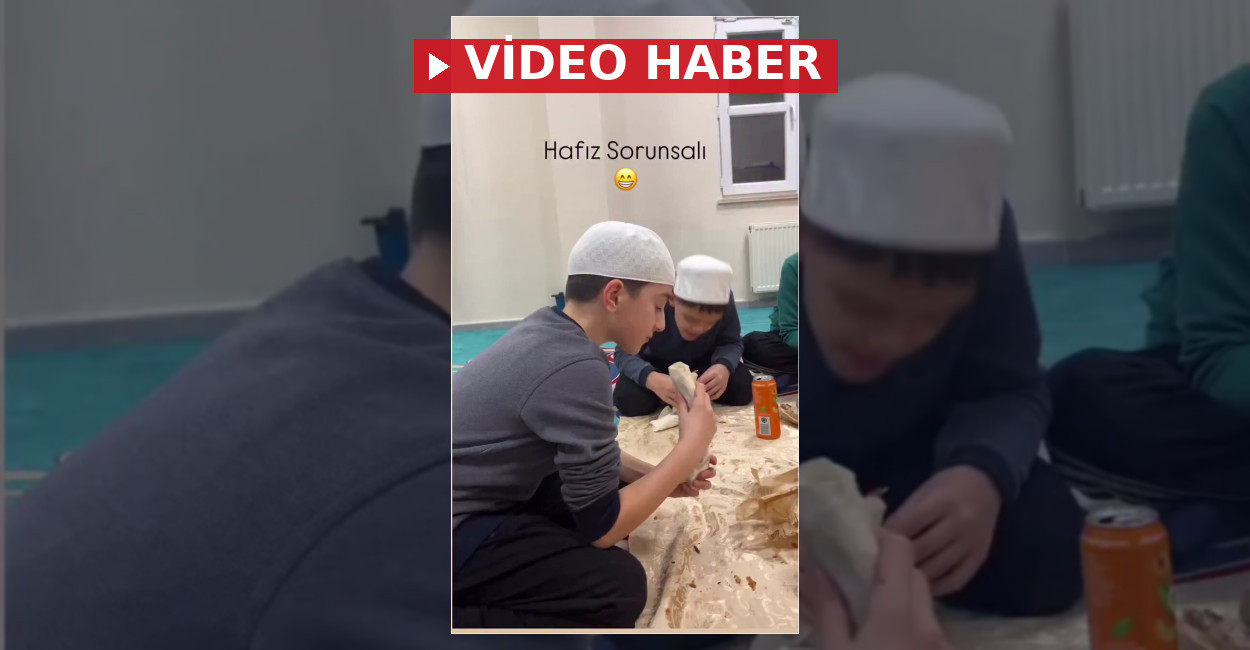 Hafızlık Öğrencilerinin Çiğköfte Dürüm Keyfi Gündemde