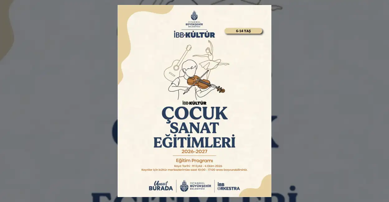 İBB Kültür Çocuk Sanat Eğitimleri Başlıyor