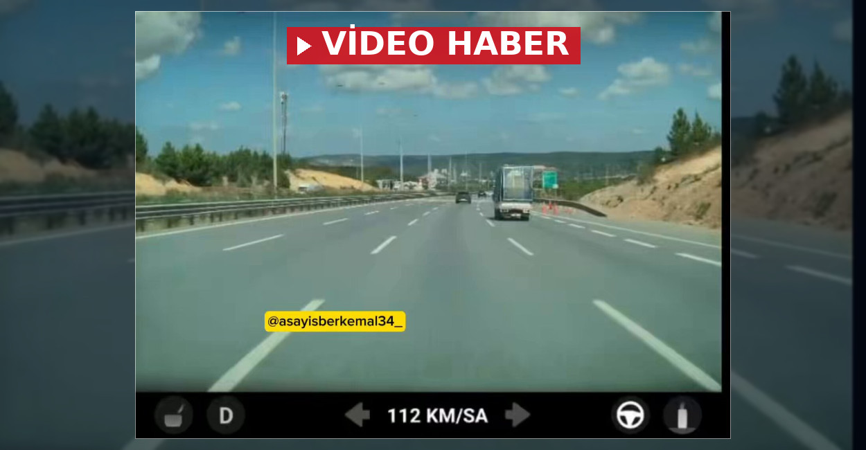 İstanbul trafiğinde tehlike saçan kamyonet olayı